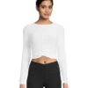 Beyond Yoga Featherweight Center Stage Cropped Long Sleeve Pull Over | Shirts & Tops