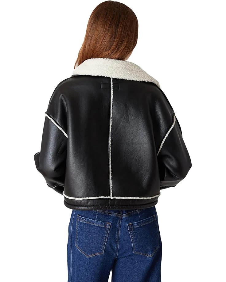 Blank NYC Leather and Sherpa Bonded Moto Jacket | Coats & Outerwear - Image 2