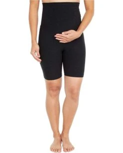Beyond Yoga Maternity Spacedye Empire Waisted Biker Shorts