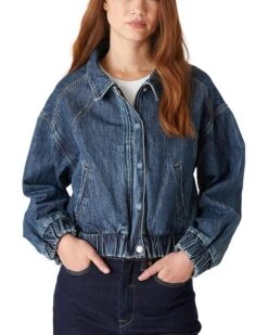 Blank NYC Denim Bomber Jacket | Coats & Outerwear